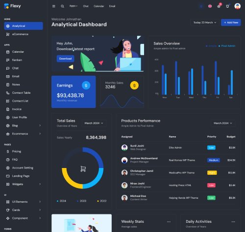 bootstrap admin template for crm